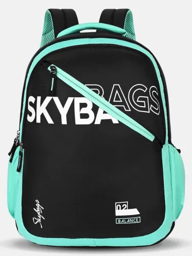 Image of SKYBAGS Medium 23 L Backpack Atlas-E Casual Printed School Bag For Girls And Boys (Black)