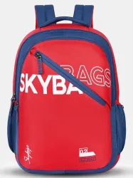 Skybags Medium 23 L Backpack At-E Casual Printed School Bag For Girls And Boys (Red)