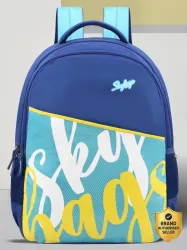 SKYBAGS Medium 28 L Backpack QUBE 01SCHOOL BACKPACK (E) BLUE (Blue)