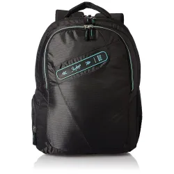 Skybags Network 34L Black Polyester 3 Compartment Laptop Backpack
