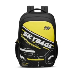 Skybags Peeps RC Black Yellow 36L School Bag 