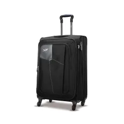 Skybags Rubik Soft Case Medium Size (Check-in) Trolley Bag, Black
