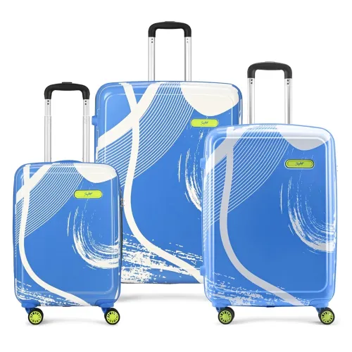 Image of Skybags Splash Set (55+65+75 cm) | Printed Luggage Trolley Set with 8 Wheels and in-Built Combination Lock 