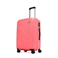 Skybags Streax Medium Size (Check-in) Hard Case Trolley Bag, Coral