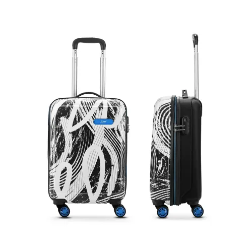 Image of Skybags Stroke Printed Cabin Size Hard Case Trolley Bag