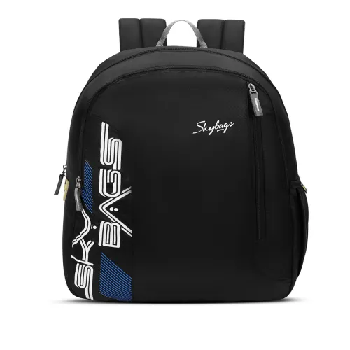 Image of Skybags Sync Black 22L, Built-to-Last Straps & Bottle Pockets Lightweight Backpack
