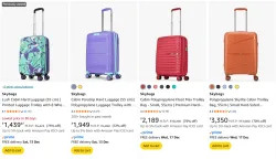 Skybags Trolley Bags upto 79% Discount