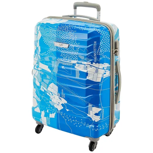 Image of Skybags Trooper 65 Cms Polycarbonate Blue Hardsided Luggage