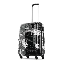 Skybags Medium Acrylonitrile Butadiene Styrene (Abs) Trooper Check-in Size Hard Luggage (65Cm) | Luggage Trolley with 4 Spinner Wheels and Resettable Combination Lock | Black | Lightweight,....