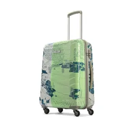 Skybags Medium ABS Trooper Size Hardshell Luggage (65 Cm) | Printed Luggage Inline Trolley Bag with 4 Wheels and Resetab