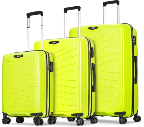 Image of Skybags Vertex Green Hard Body Trolley Bags (SO3)