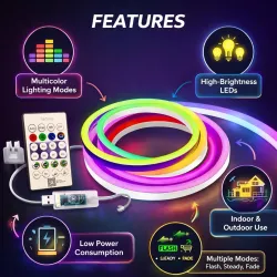 SKYBUCKET RGB Neon LED Strip Lights