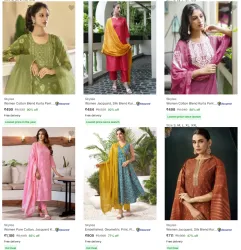 Skylee Ethnic Sets Womens (Kurta Pant Dupatta Set) @ Up to 92% Discount