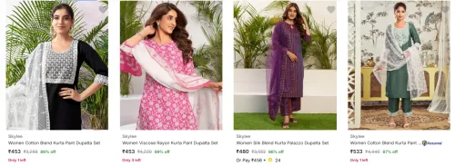 Image of Skylee Women's Ethnic Sets upto 89% Discount