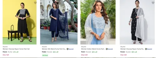 Image of Skylee Women's Ethnic Sets upto 89% Discount