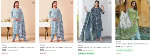 Image of Skylee Women's Ethnic Sets upto 90% Discount