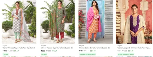 Image of Skylee Women's Ethnic Sets upto 90% Discount