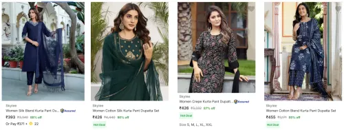 Image of Skylee Women's Ethnic Sets upto 90% Discount