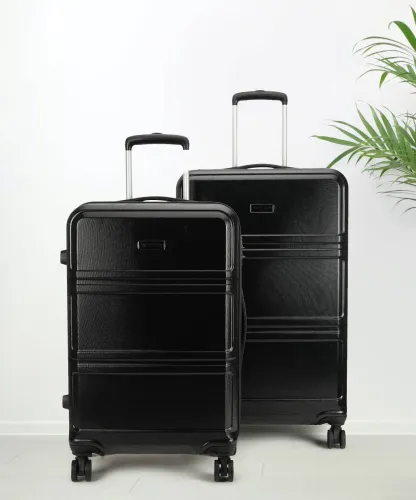 Image of SKYSCAPE BY SWISS MILITARY Hard Body Set of 2 Luggage 8 Wheels 
