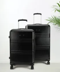 SKYSCAPE BY SWISS MILITARY Hard Body Set of 2 Luggage 8 Wheels