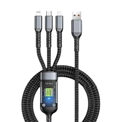 skysia 100W/6A 3-in-1 Fast Charging Data Cable