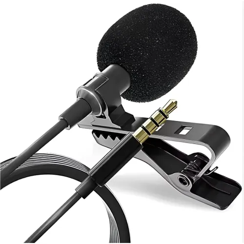 Image of skysia® 3.5mm Lapel Microphone for Video Recording Collar Mic for All 