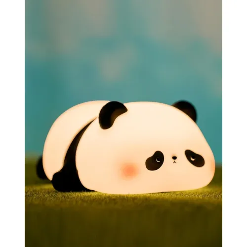 Image of SKYTONE Cute Panda Night Light for Kids,Nursery Silicone Night Light,7-Color Changing LED Lamp,Room Decor, Gifts for Tod