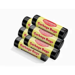 SkyWare Garbage Bags, Extra Large - (29 x 39 Inches) - 10 Bags/Roll, 60 Count (Pack of 6, Black), Plastic