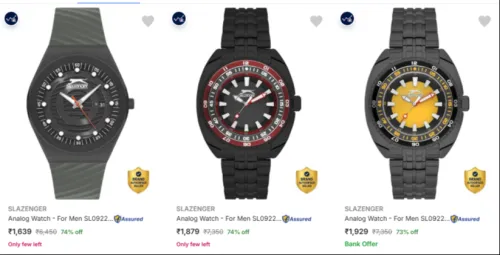 Image of SLAZENGER Wrist Watches at minimum 72% Discount