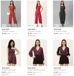 Sleek Italia Jumpsuit @ Minimum 80% Discount