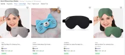 Sleep eye mask & eye shades from ₹53