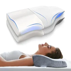 Sleepsia Cervical Pillow for Neck Pain & Shoulder Pain Relief