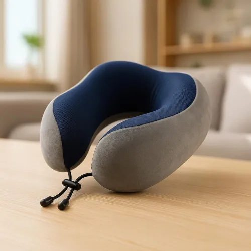 Image of Sleepsia Memory Foam Travel Pillow for Neck Support