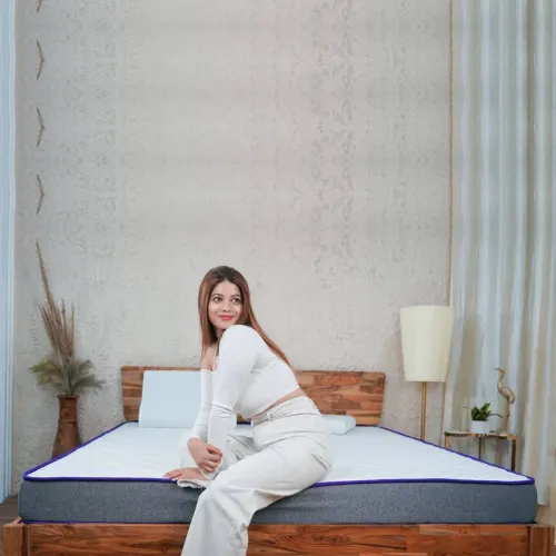 Image of SLEEPSPA Dual Comfort 4 Inch Single HR Foam Mattress – 75 x 30 inch