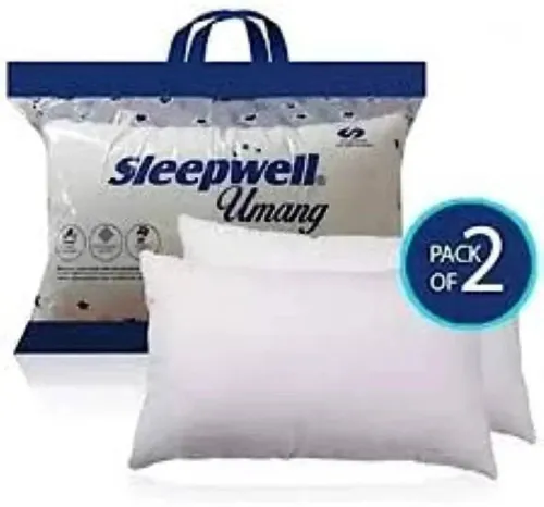 Image of Sleepwell Microfibre Sleeping Pillow (Pack of 2)