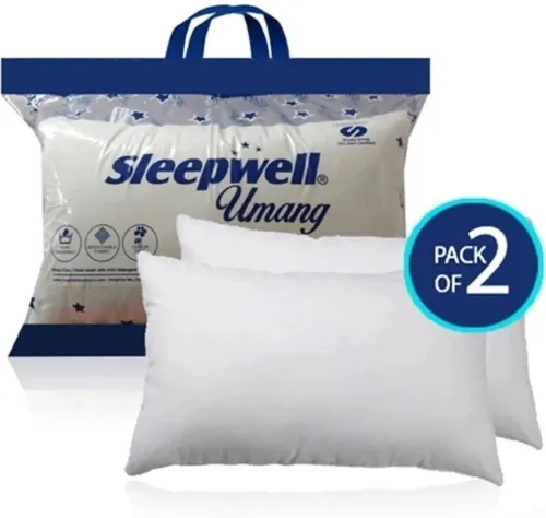 Image of Sleepwell Microfibre Solid Sleeping Pillows (2)