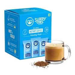 Sleepy Owl French Vanilla Flavour Coffee Sachets Pack of 30 x 2g