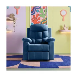 Sleepyhead RX5 Designed by Duroflex Single Seater Leatherette Manual Recliner with Durable Spring Support
