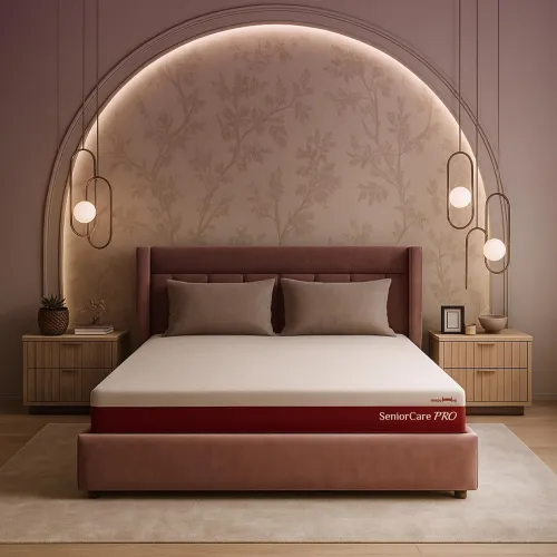 Image of SleepyHug Senior Mattress for Elderly Parents 6-Inch Natural Latex Mattress 72x60x6 Inch 