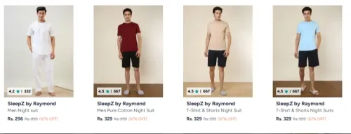 Image of Sleepz By Raymond at minimum 60% Discount