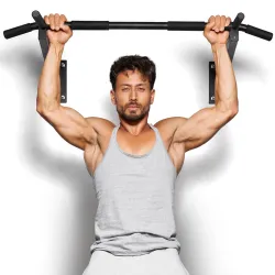 SLOVIC Pull Up Bar For Home Workout [200 KG Load Capacity] | Wall Mount | Stainless Steel | Gym Equipment For Home Workout | Pull Up Bar Stand For Men, Women & Kids | Pull Up Rod For Chin Up...