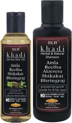 Image of SLR Amla Reetha Shikakai Hair Combo