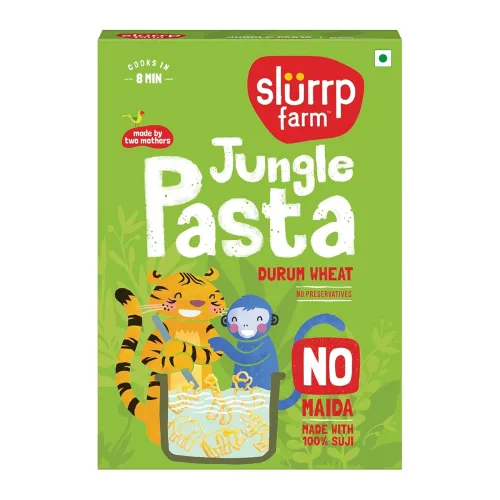 Image of Slurrp Farm No Maida Jungle Pasta | Made with 100% Durum Wheat/Semolina/Suji | 