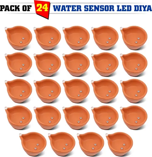 Image of SLYKA E-Diyas Water Sensor Diya Pack of 24