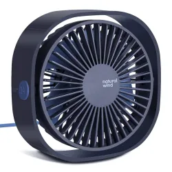 Small Desktop Quiet USB Air Circulator Fan with Anti-Slip Pad