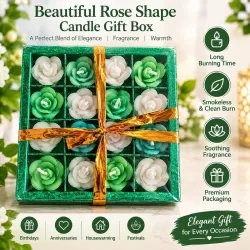 Small Flower Shaped Tealight Candles Set of 16