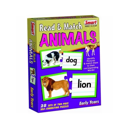 Image of Smart - 1082 Read and Match Animals