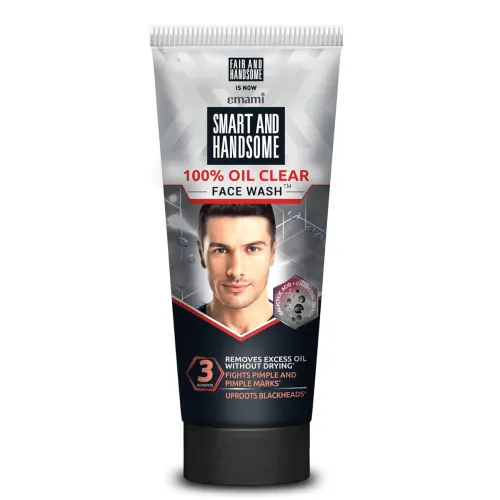 Image of Smart And Handsome Face Wash, 100% Oil Clear, Fights Pimple and Pimple Marks, 150g