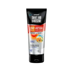 Smart And Handsome Sunshield Promaxx Sunscreen, Spf 50+ Pa+++, Protect & Reboot, 50g, Sea Buckthorn Extract 