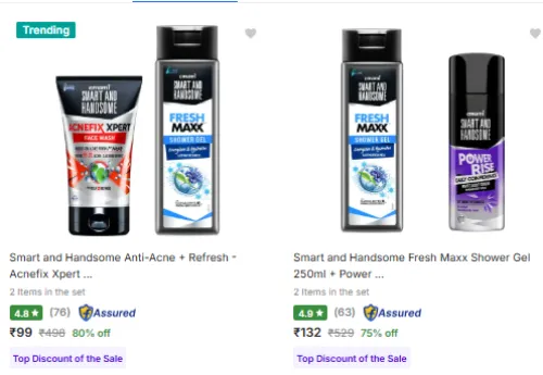 Image of Smart And Handsome Grooming Combo Kit Upto 80% Off | Starting @ ₹99